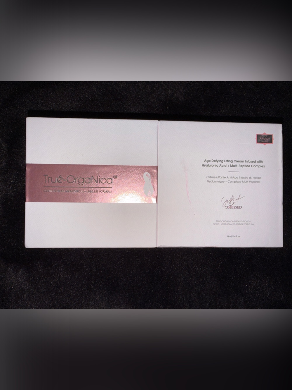 True & OgaNica Skincare Gift Box - White with Rose Gold Accent